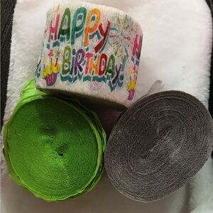 Colorful Happy Birthday Streamer Set